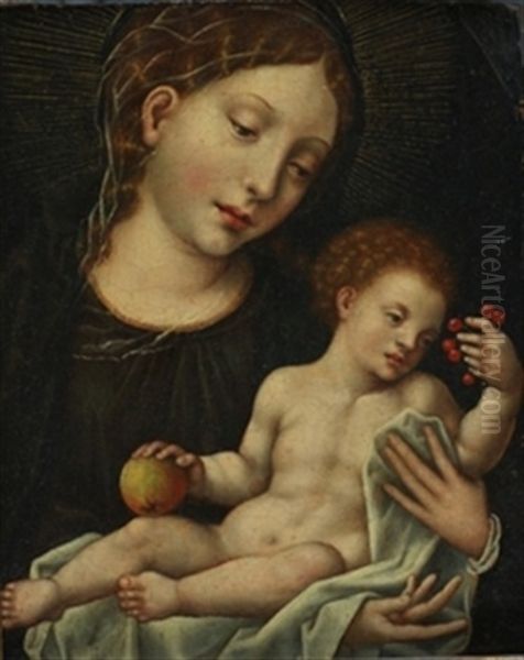 Virgen Con El Nino Oil Painting by Richard van Orley