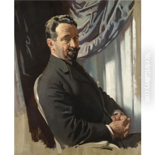 Portrait Of Dr. Afonso Da Costa Oil Painting by Sir William Newenham Montague Orpen