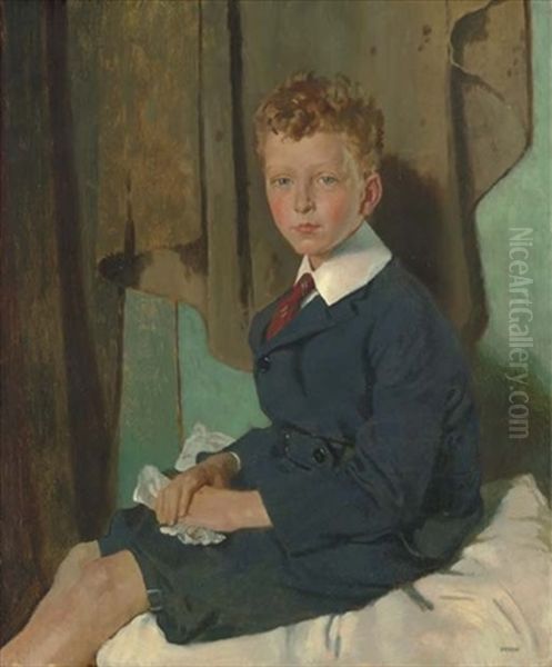 Portrait Of Mr John Drum, Jr Oil Painting by Sir William Orpen