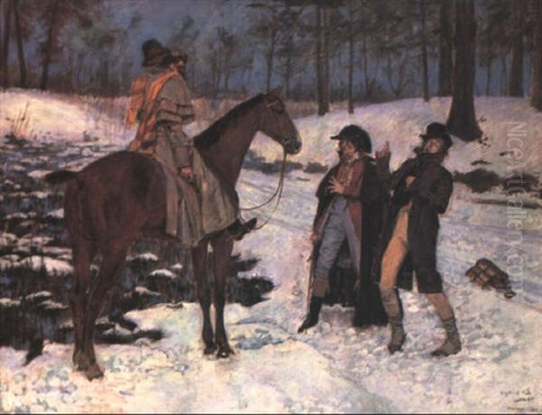 Rencontre Insolite Apres La Fete Oil Painting by Sir William Newenham Montague Orpen