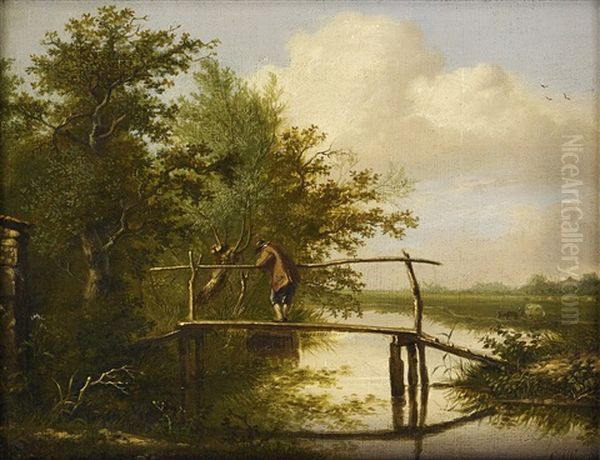 Landscape Oil Painting by Georgius van Os