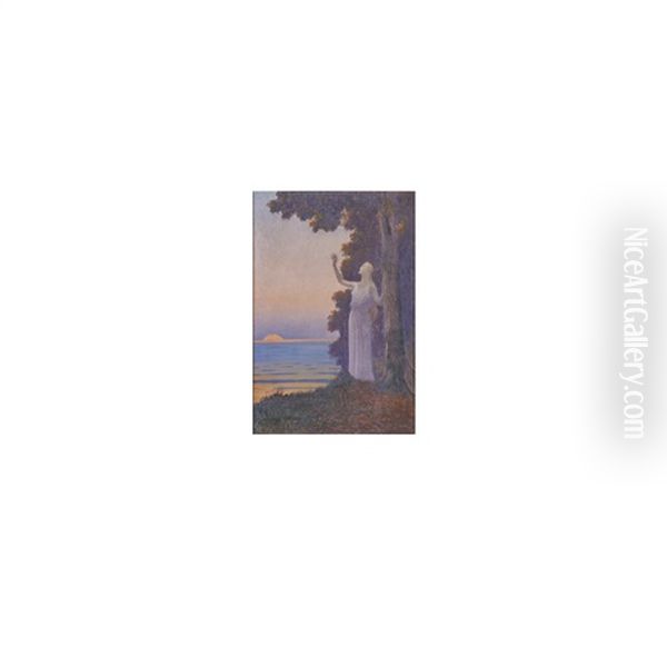 L' Invocation Au Soleil Oil Painting by Alphonse Osbert