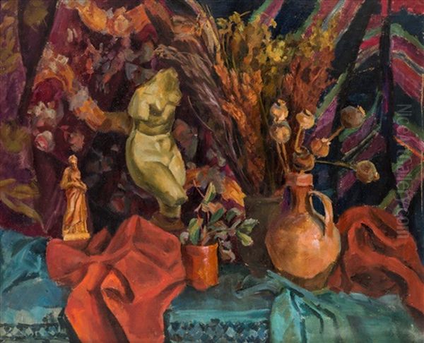 Still Life With A Torso Of Venus Oil Painting by Alexandr Aleksandrovich Osmerkin