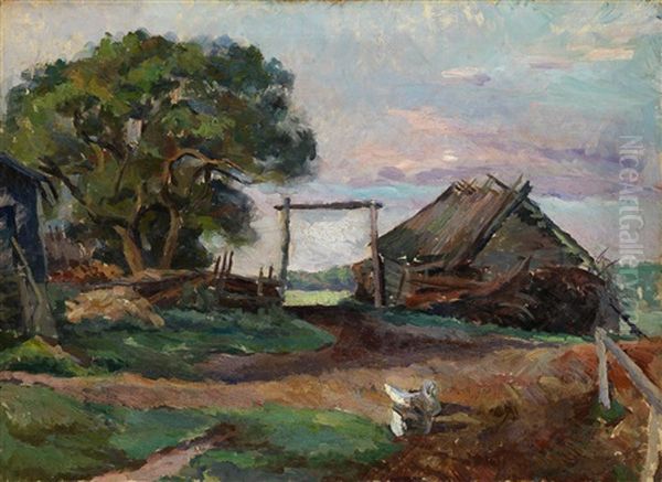 Morning Oil Painting by Alexandr Aleksandrovich Osmerkin