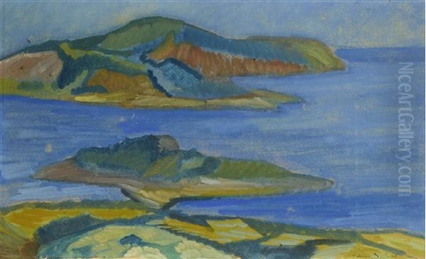 Fran Bonhamn - Hoga Kusten Oil Painting by Helmer Osslund