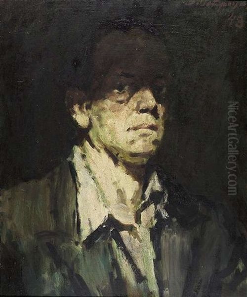 Selbstbildnis Oil Painting by Viktor Ostrounow