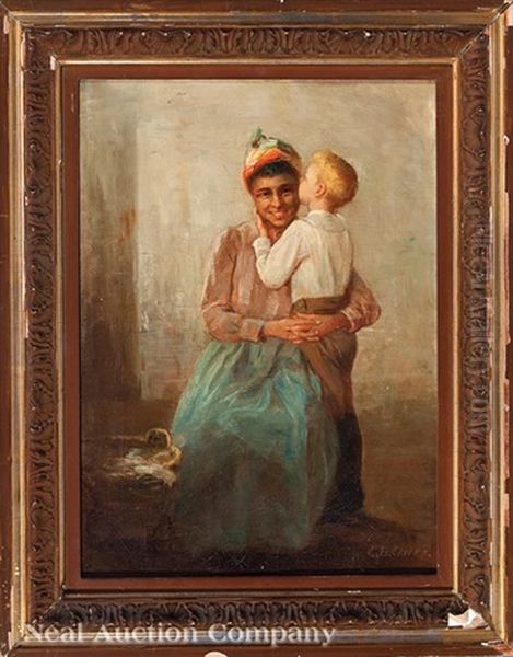 Nanny And Child Oil Painting by Clara Belle Owen