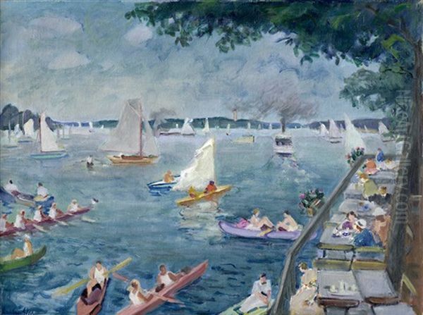 Wannsee Oil Painting by Paul Paeschke