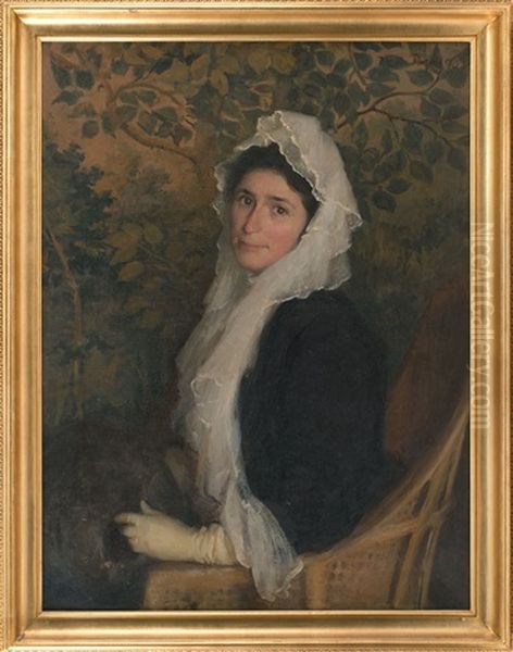 Portrait Of Florence S. Marden Oil Painting by Marie Danforth Page