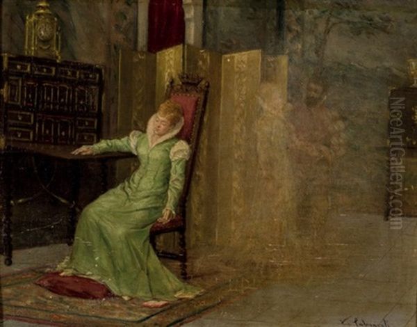 Sueno Galante Oil Painting by Vicente Palmaroli y Gonzales