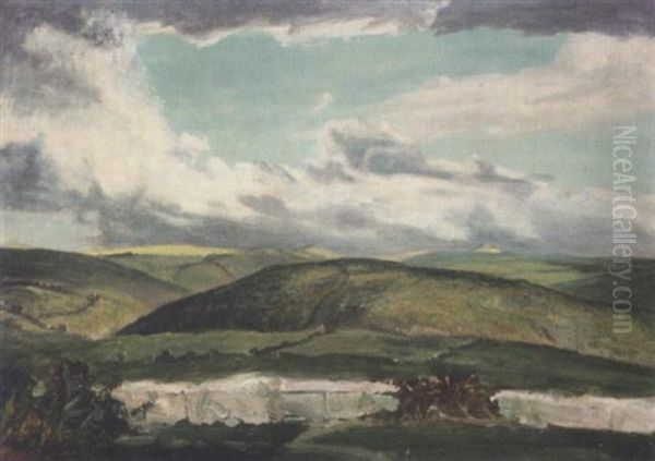 Landscape Scene Oil Painting by James Lynwood Palmer