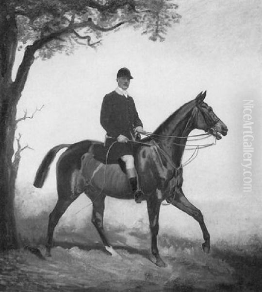Lord Annaly, Master Os The Pitchley Hunt Oil Painting by James Lynwood Palmer