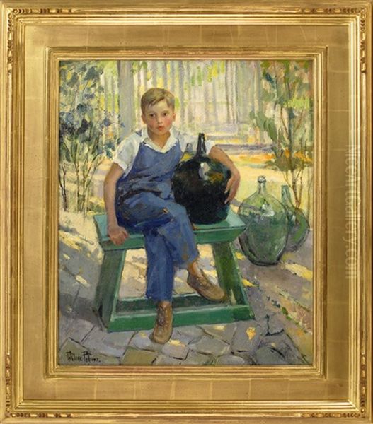 The Wine Merchant From Provincetown Oil Painting by Pauline Lennards Palmer