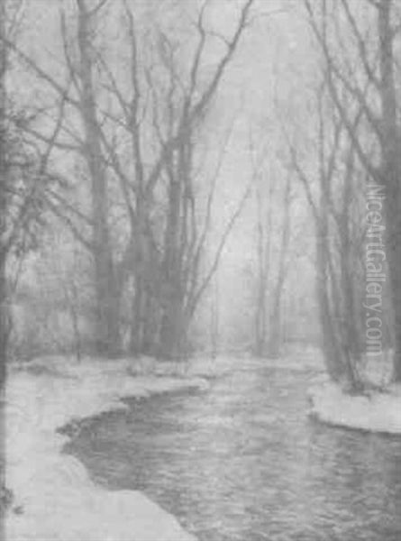 Winter Scene Oil Painting by Walter Launt Palmer