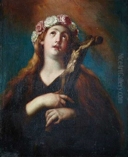 Santa Rosalia Oil Painting by Acislo Antonio Palomino