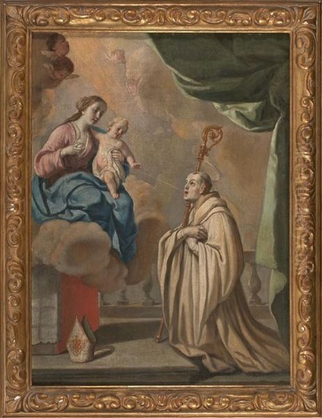 Vision De San Bernardo Oil Painting by Acislo Antonio Palomino