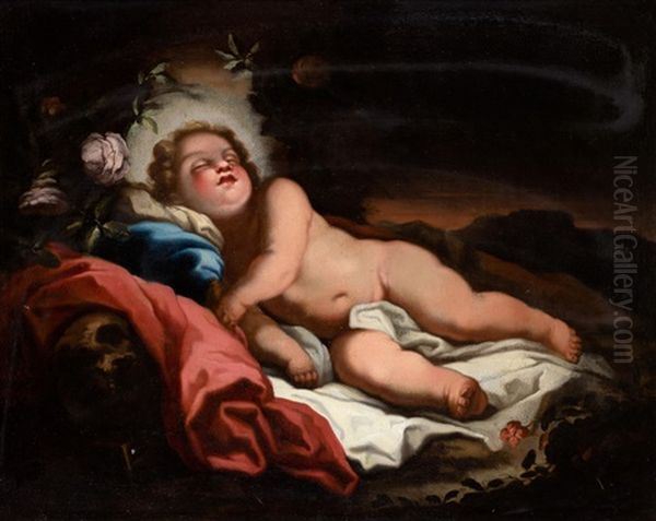 Nino Jesus Dormido Oil Painting by Acislo Antonio Palomino