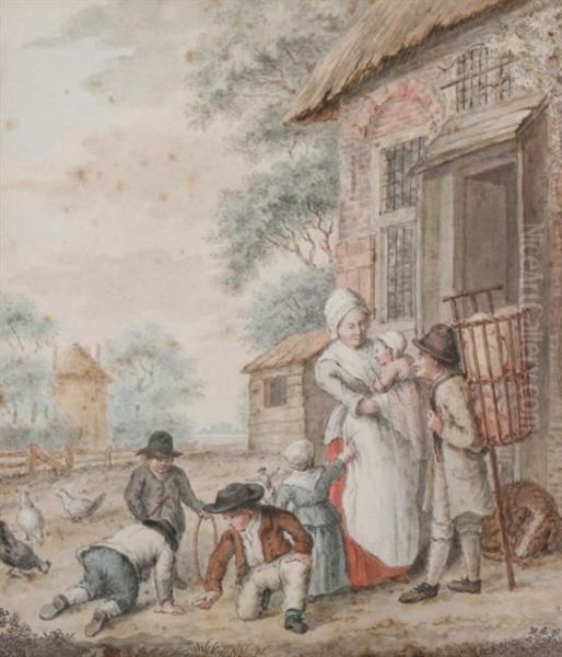 The Country Family Oil Painting by David Bles