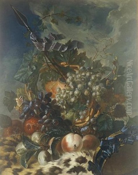 Still Life Of Fruit Oil Painting by Luis Paret Y Alcazar