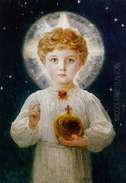 The Christ Child In Majesty Oil Painting by Beatrice Emma Parsons
