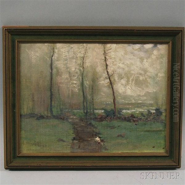 Spring Landscape Oil Painting by Arthur Parton