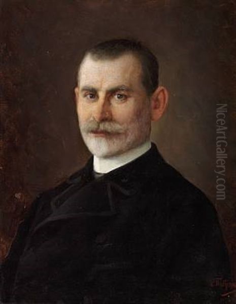Portrait Of Leon Jacobsson Oil Painting by Leonid Ossipovich Pasternak