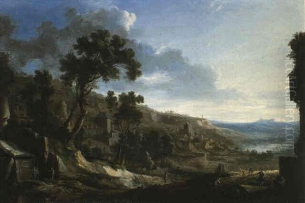 Le Mois De Mars Oil Painting by Pierre Antoine Patel