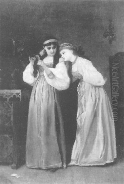 Les Confidences Oil Painting by Isidore Patrois