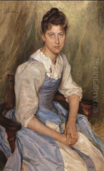 Gerda Oil Painting by Hanna (Hirsch) Pauli