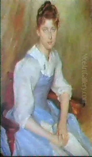Gerda Oil Painting by Hanna (Hirsch) Pauli