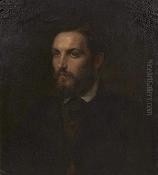 A Portrait Of A Young Gentleman Oil Painting by Fritz Paulsen