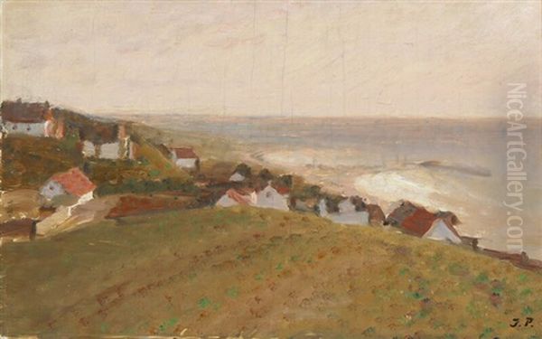 View From The Coast Near Tisvildeleje Oil Painting by Julius Paulsen