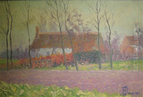 Plattelandsgezicht Oil Painting by Jean Louis de Pauw