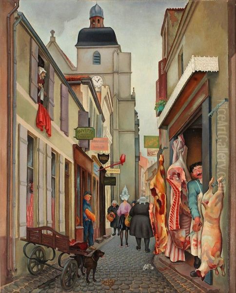 Gata Sables D' Olonne Oil Painting by Lennart Blomqvist