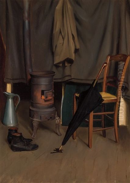Interior Of The Artist's Paris Studio Oil Painting by William McGregor Paxton