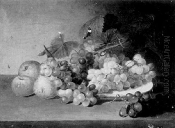 Fruit Still Life Oil Painting by James Peale Sr.