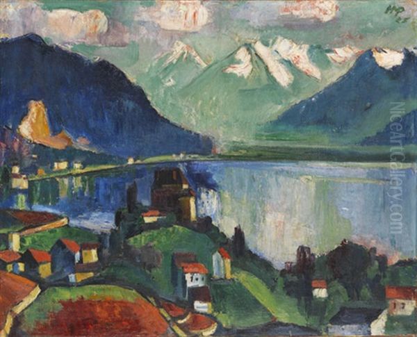 Am Genfer See Oil Painting by Max Pechstein
