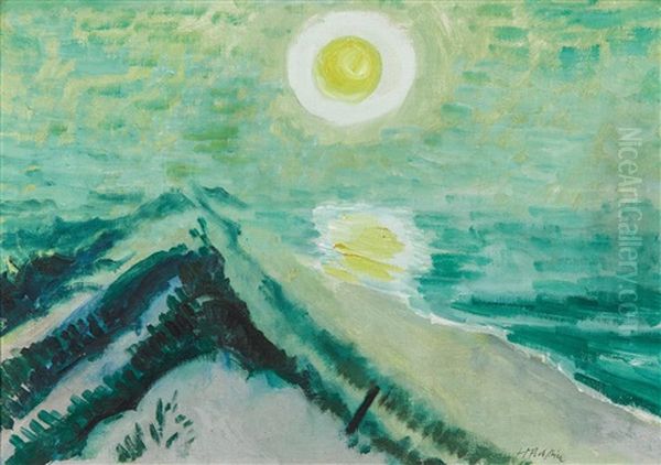 Seenebel Oil Painting by Max Pechstein