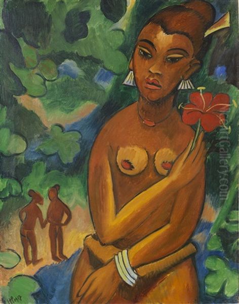 Ronmay Oil Painting by Max Pechstein