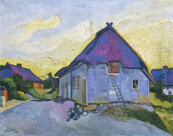 Herbstabend (autumn Evening) Oil Painting by Max Pechstein