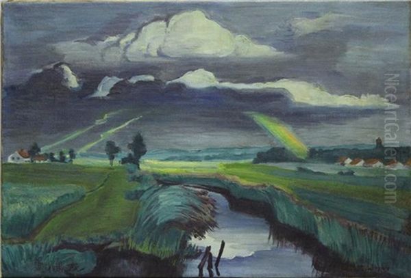 Verziehendes Gewitter Oil Painting by Max Pechstein