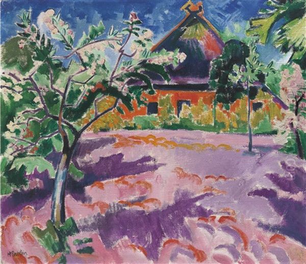 Fruhlingsblute Oil Painting by Max Pechstein