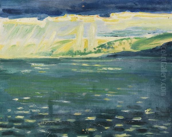 Herbstmeer Oil Painting by Max Pechstein