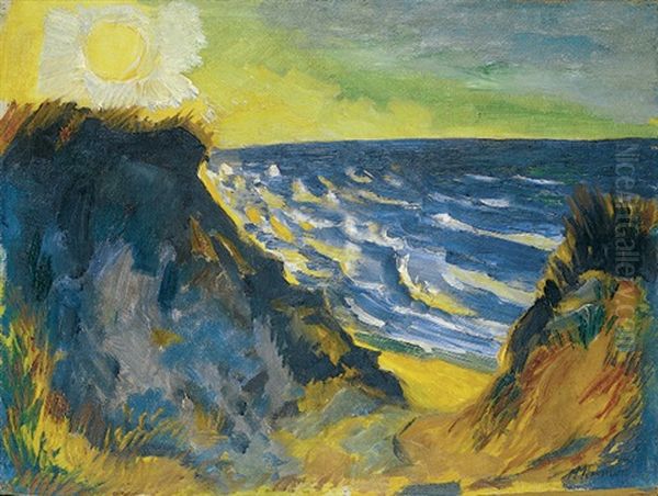 Brandung Oil Painting by Max Pechstein