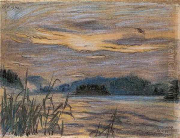 Schilf Am See Oil Painting by Max Pechstein