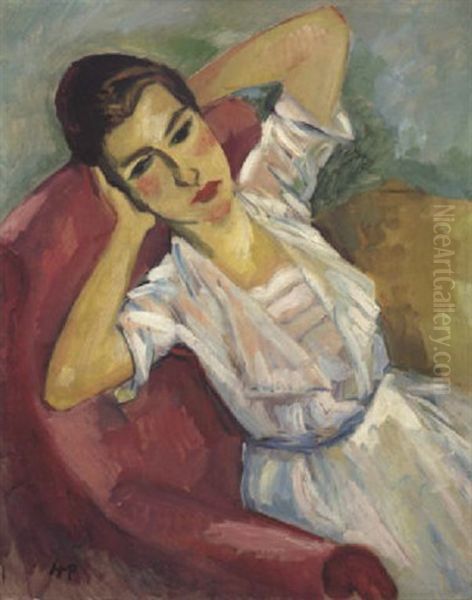 Ruhende Oil Painting by Max Pechstein