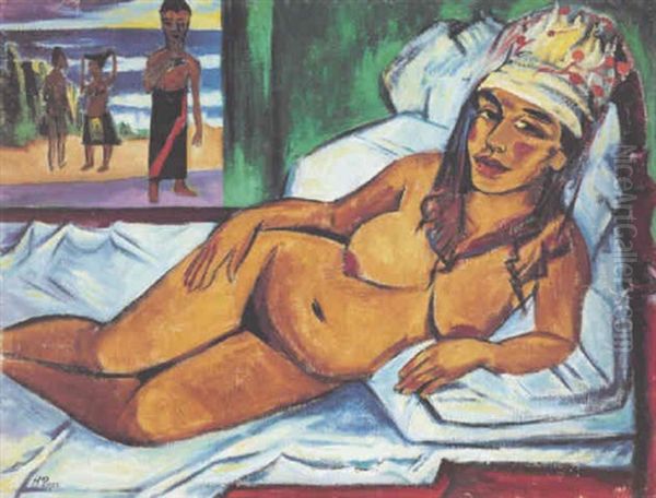 Dustere Pracht Oil Painting by Max Pechstein