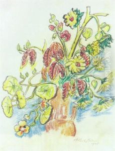 Gartenblumen Im Krug
