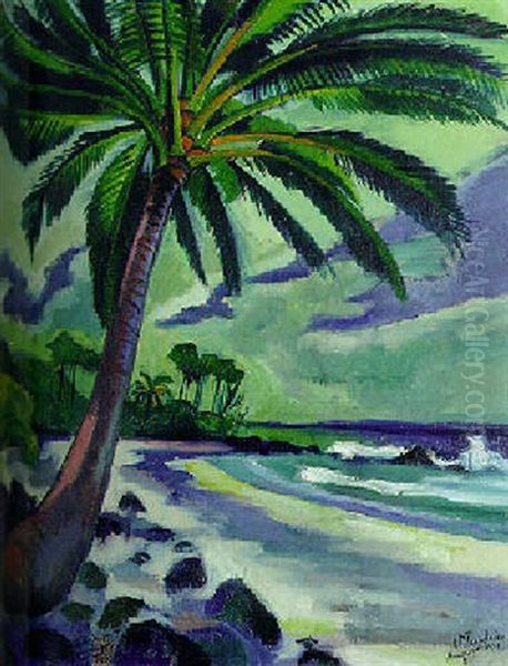 Monsunstimmung In Palau Oil Painting by Max Pechstein