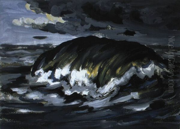 Die Woge Oil Painting by Max Pechstein